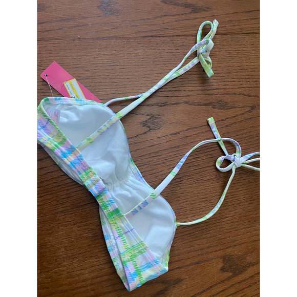 NWT Xhilaration Bikini- Pastel Plaid- Size XS/S - Picture 7 of 7